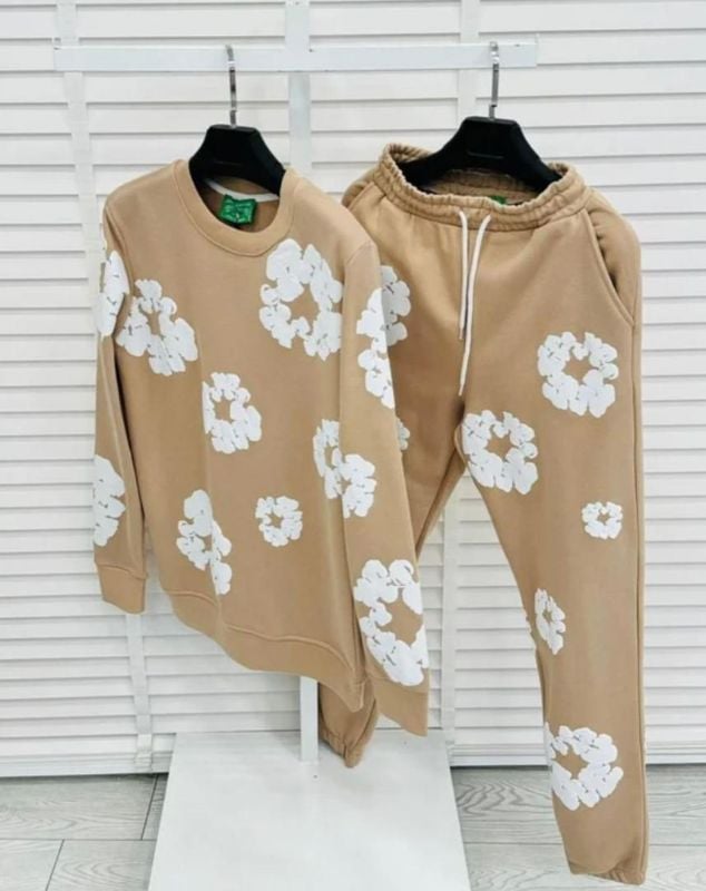 Ensemble Demin Tears  Marron