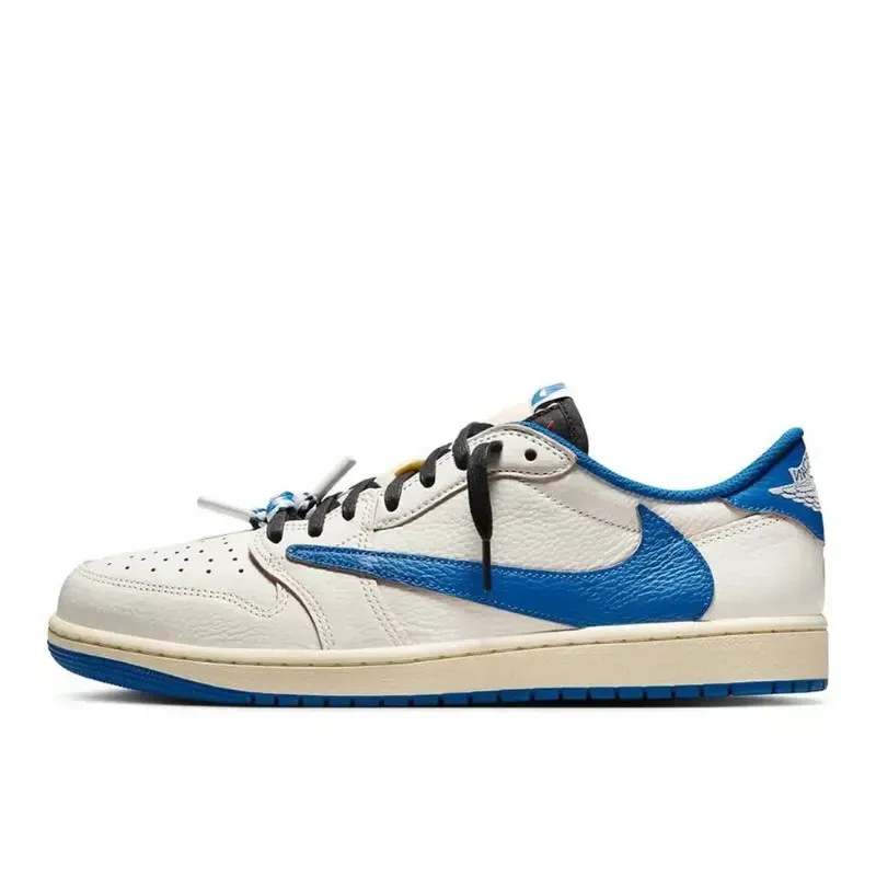 Jordan 1 Retro Low OG SP Fragment x Travis Scott Sail Military Blue