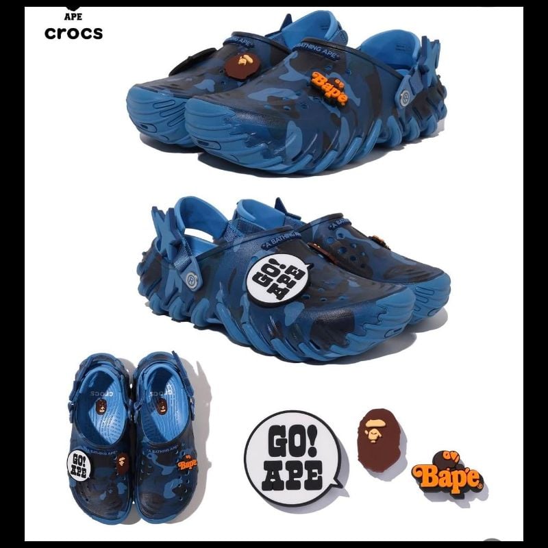 Crocs Bape Bleu