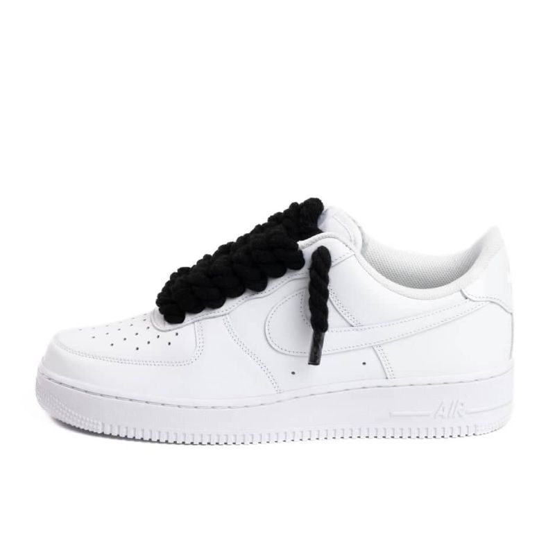 Air Force Blanche Gros Lacets Noirs