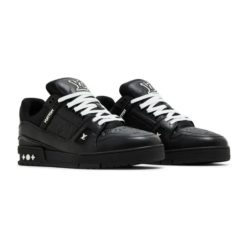 Louis Vuitton Trainer 'Embossed Monogram - Black'