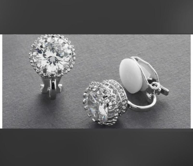 Boucles d'oreilles à pince en argent