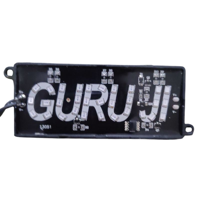 Guruji RGB Name Display 🌈 | 12V LED Guruji Light