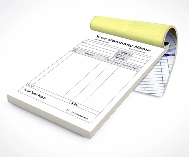 SINGLE COLOUR BILL BOOK