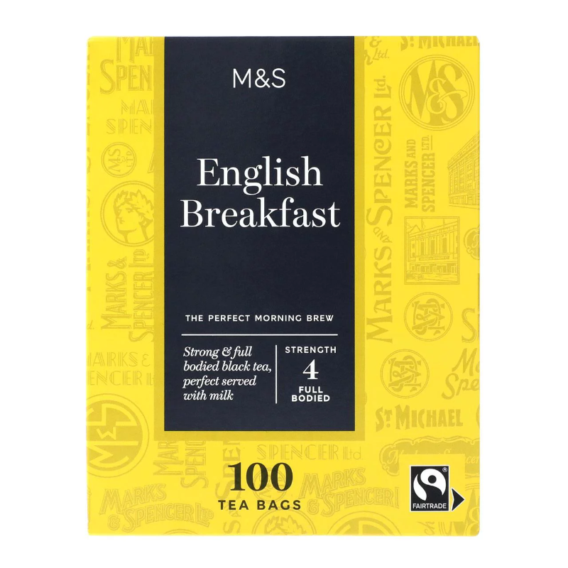 M&S Fairtrade English Breakfast Tea Bags (100)