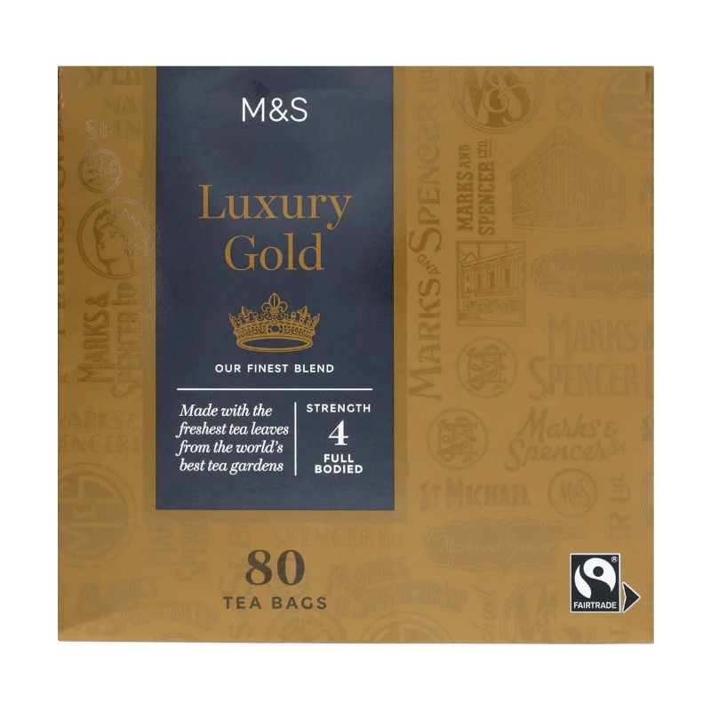 M&S Fairtrade Luxury Gold Teabags (80)