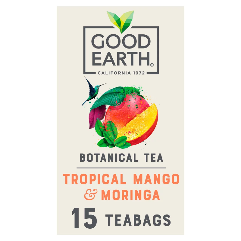 Good Earth Teabags Tropical Moringa Mango (15 per pack)