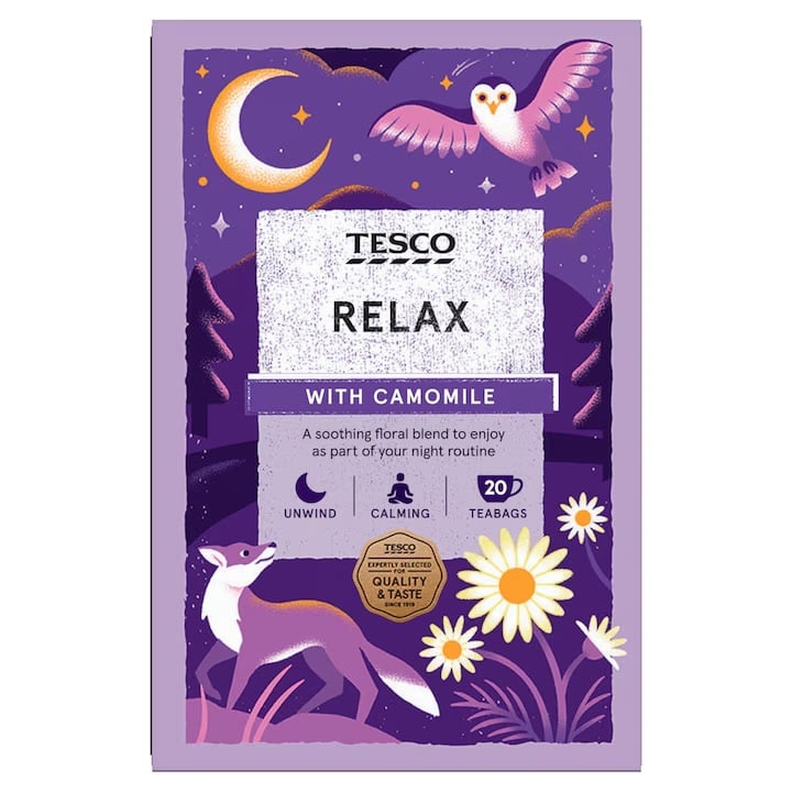 Tesco Relax Camomile & Passionflower 20 Bags 40g
