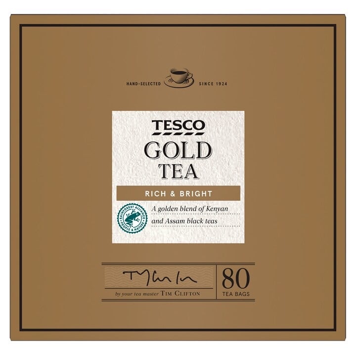 Tesco 80 Gold Tea Bags 250g