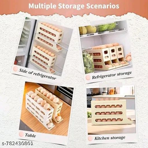Plastic Automatic Roll-Down Egg Dispenser for Refrigerator