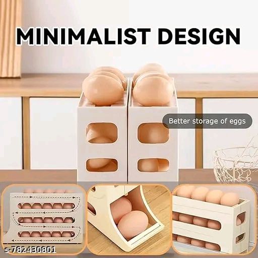 Plastic Automatic Roll-Down Egg Dispenser for Refrigerator