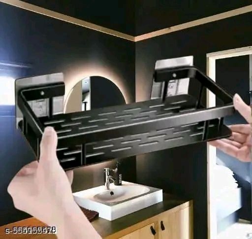 Bathroom Shelves No-Drill Corner Shelf Metal Shower Storage Rack