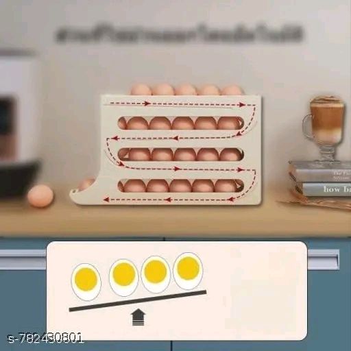 Plastic Automatic Roll-Down Egg Dispenser for Refrigerator