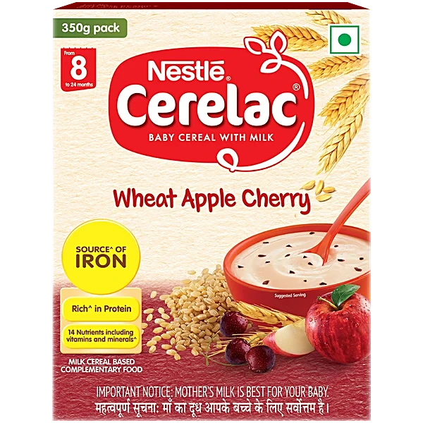 Cerelac Wheat Apple Cherry 8+M 300gm