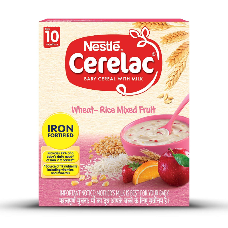 Cerelac Wheat Rice MixedFruit 10+M 300gm
