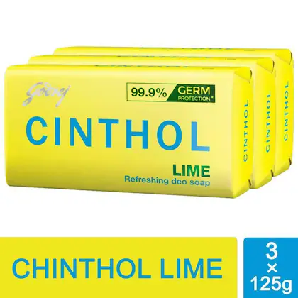 Cinthol Lime soap 3*125gm
