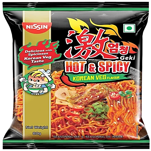 Nissin Korean Veg Noodles H&S 80gm