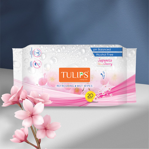 Tulips Japanese Cherry 20wipes