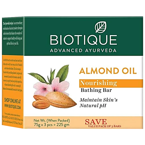 Biotique AlmondOil Nourishing BathBar75g