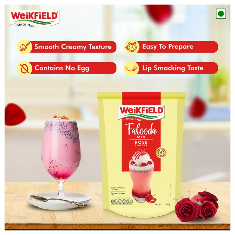 Weikfield Rose Falooda Mix 200gm