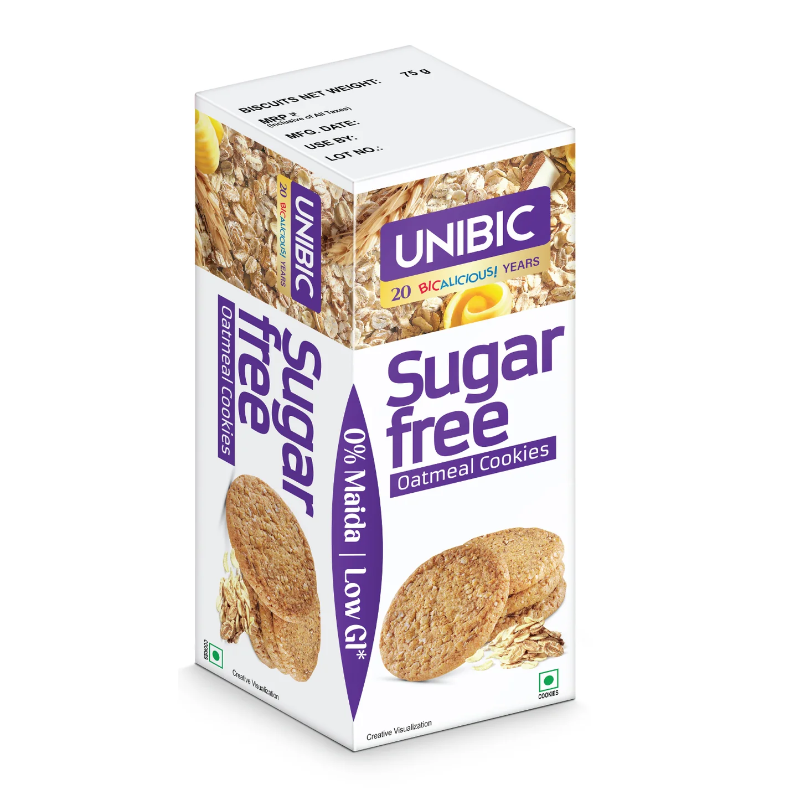 Unibic Sugar Free Oatmeal Cookies 75g