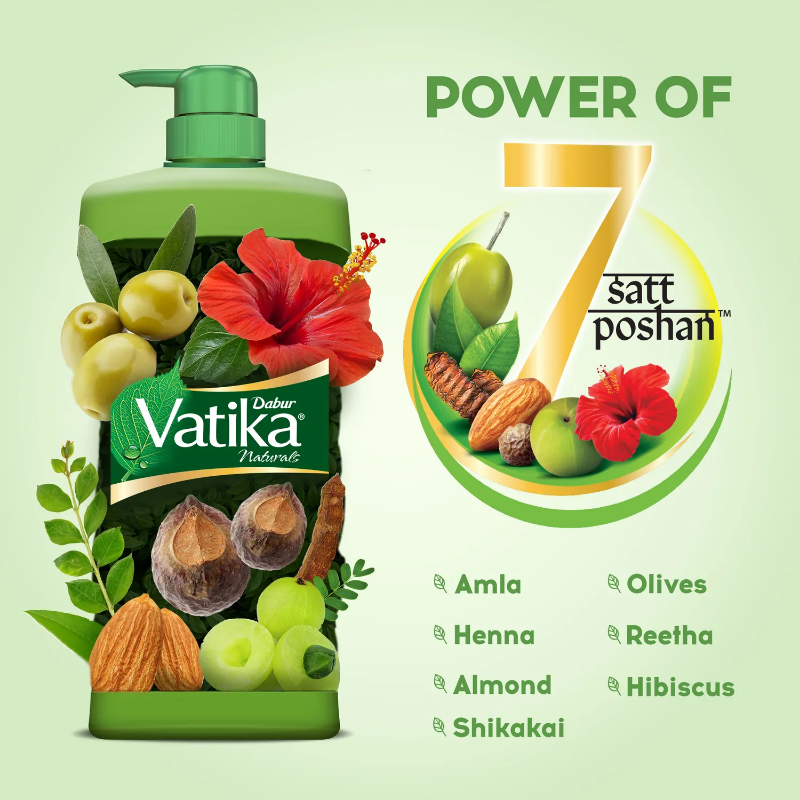 Vatika Health Shampoo 340ml