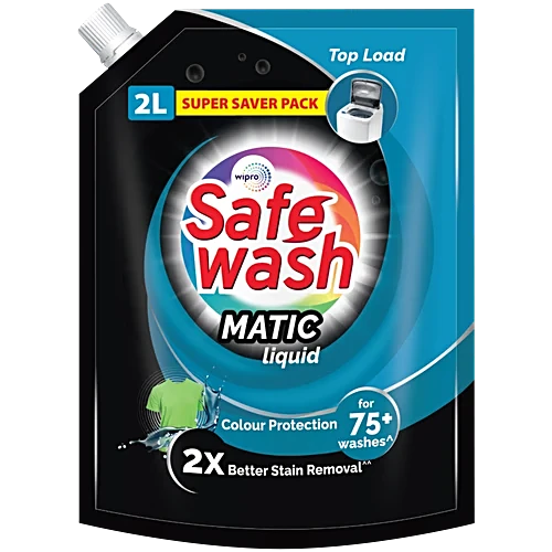 Safe Wash Matic Liq.Pauch Top Load 2Ltr,