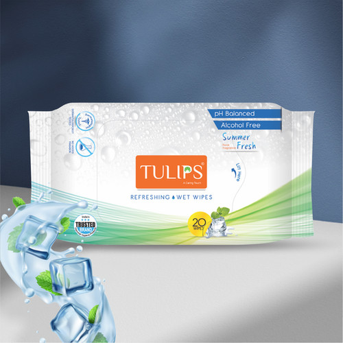 Tulips Summere Fresh 20wipes