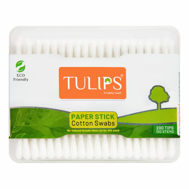 Tulips Cotton Swabs Box 100N
