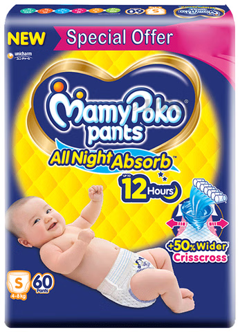 Mamypoko Pants S 60N