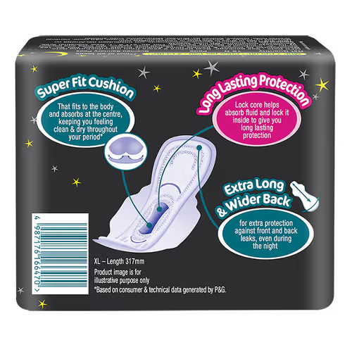 Whisper Maxi Nights XL + Wings 15 Pads