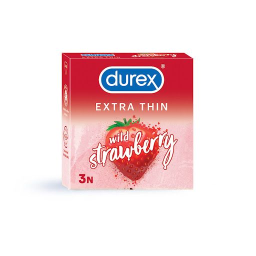 Durex Extra Thin Strawberry 3N