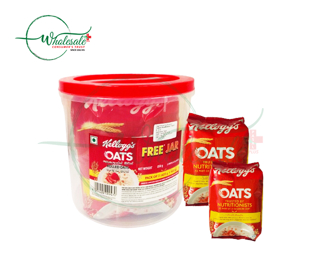 Kelloggs Oats 425 Gm*2 + Jar