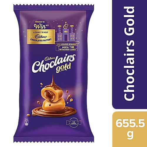 Cadbury Choclairs Gold 546 g 105 pcs