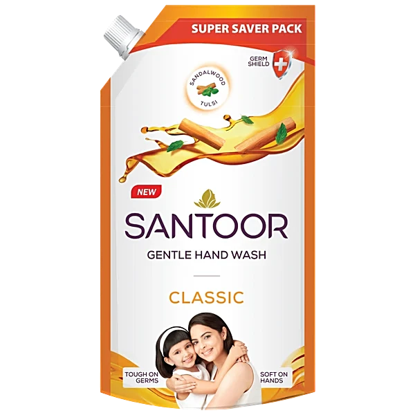 Santoor Hand Wash Classic 675ml