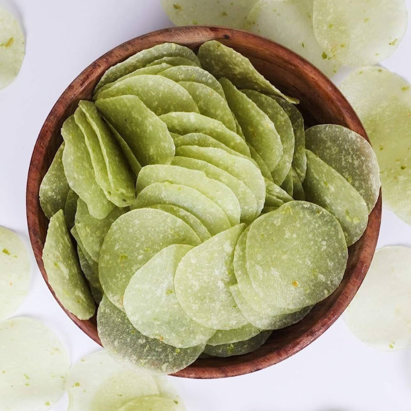 Ahuja's Green Chilli Rice Papad 100gm