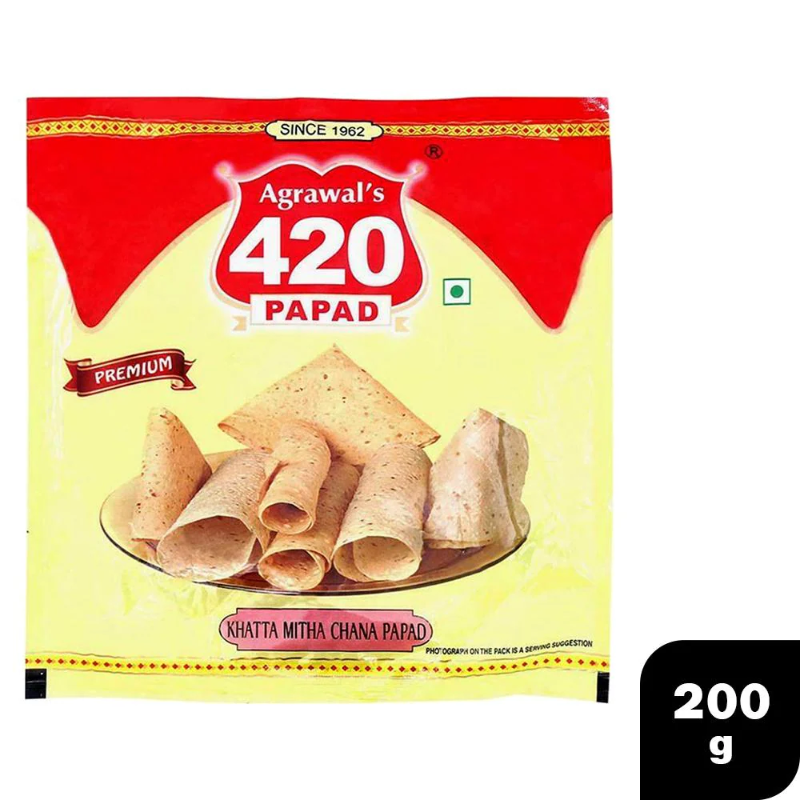 420 Khattta Mittha Chana Papad 200g