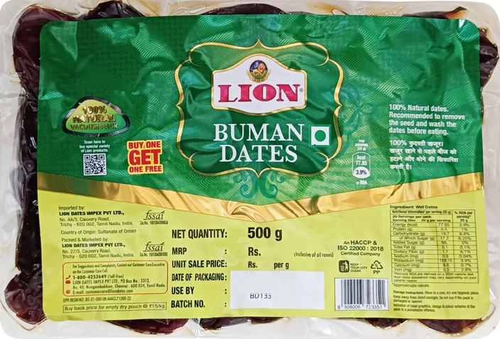 Lion Buman Dates 500gm