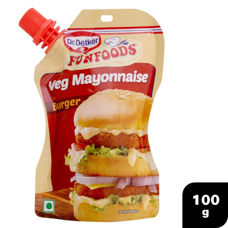 Funfoods Veg Mayonnaise Burger 100Gm