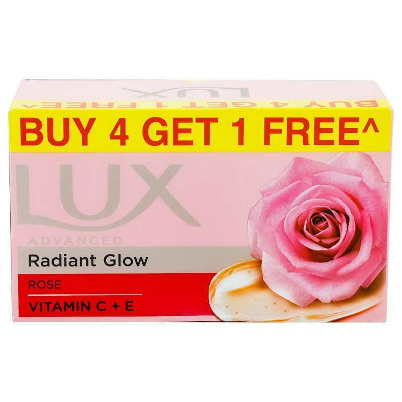 Lux Rose Soap 4+1
