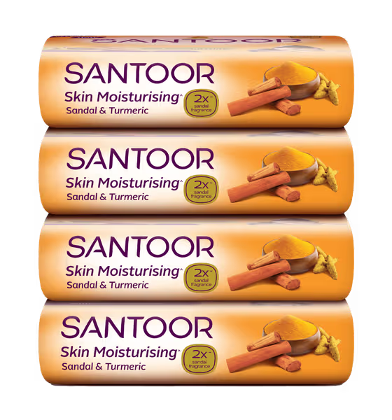 Santoor Turmeric Soap 4 Set