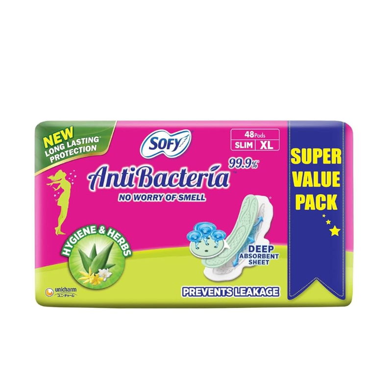 Sofy Anti Bacterial Extra Long XL 48pad