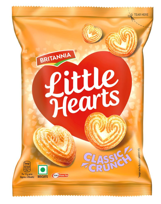 Britannia Little Hearts 75g