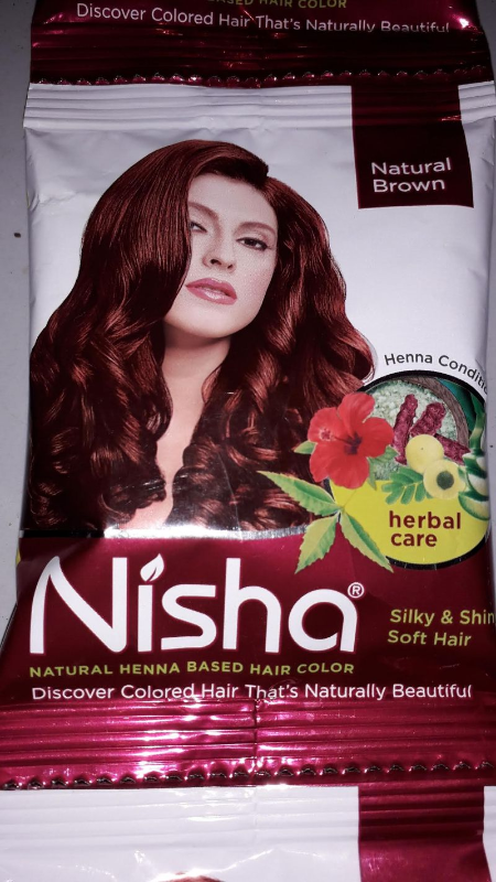 Nisha Natural Brown Pouch 15gm