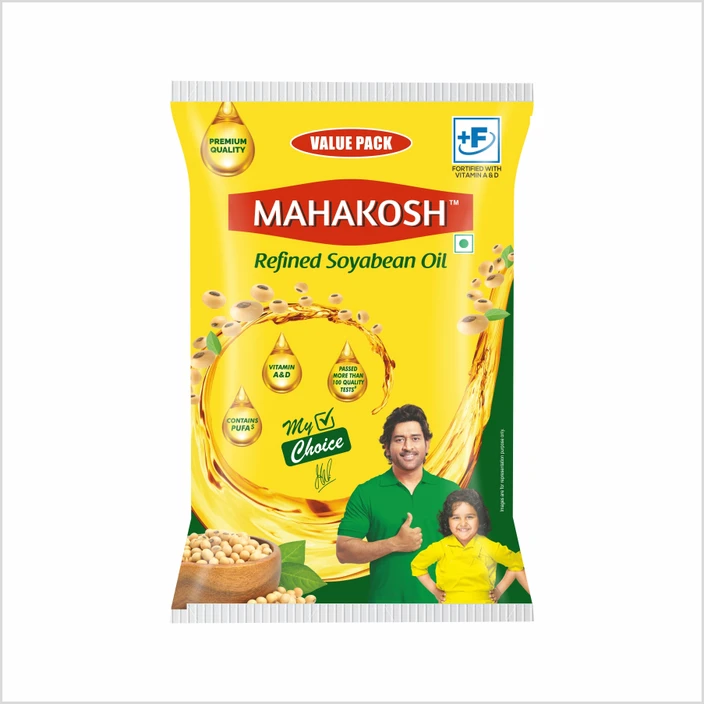 Mahakosh Soya Oil Pouch 1Ltr