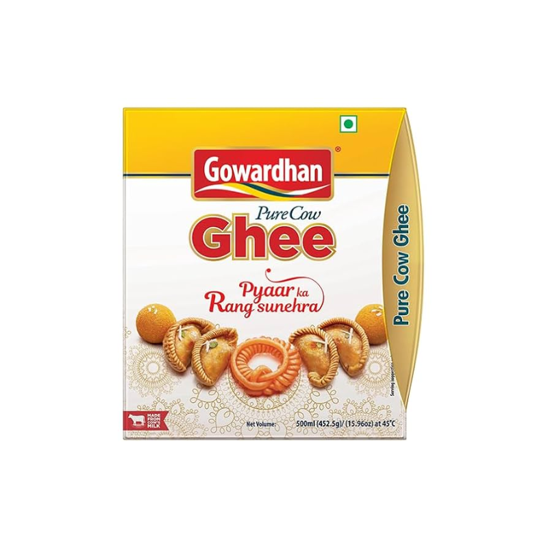Gowardhan Pure Cow Ghee Tetra Pack 500ml