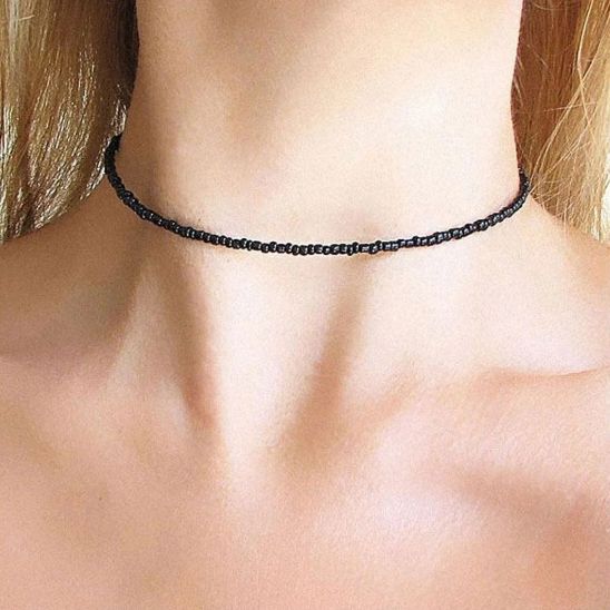 Western Wear Black Colour Choker