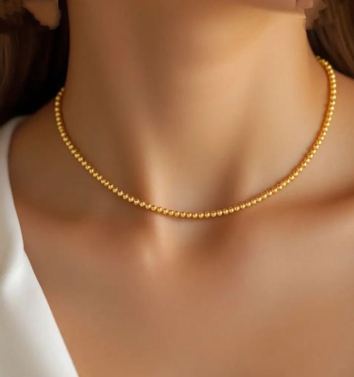 Western Wear Beautiful & Gauges Golden Colour Choker Necklace