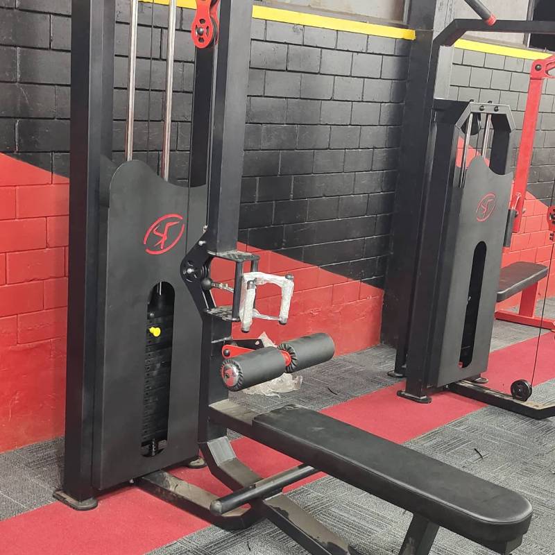 LAT PULL DOWN WITH SEATED ROWING