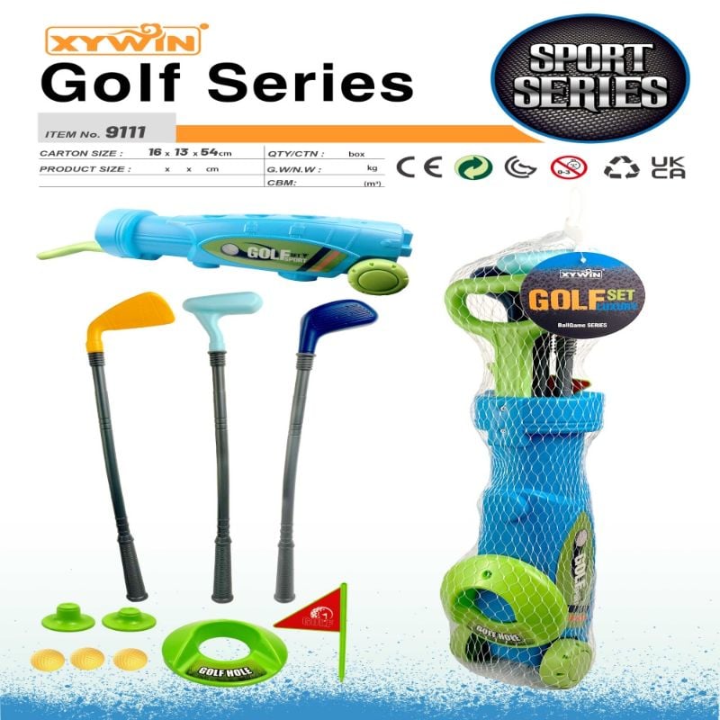(9111) Golf Set. Net Bag.